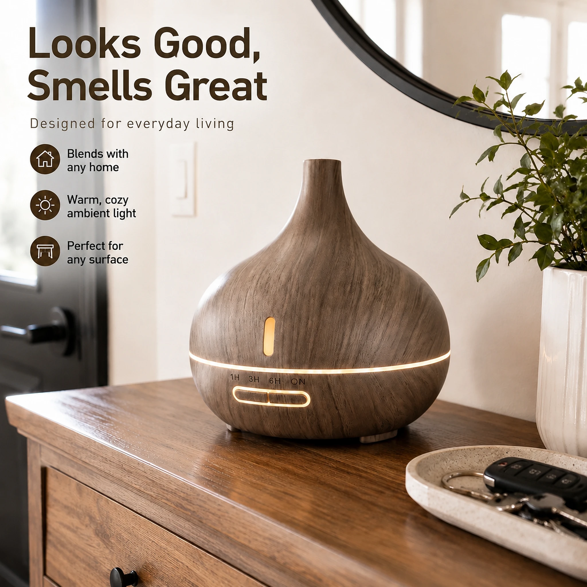 Wood Grain Vase Aroma Diffuser - image 3