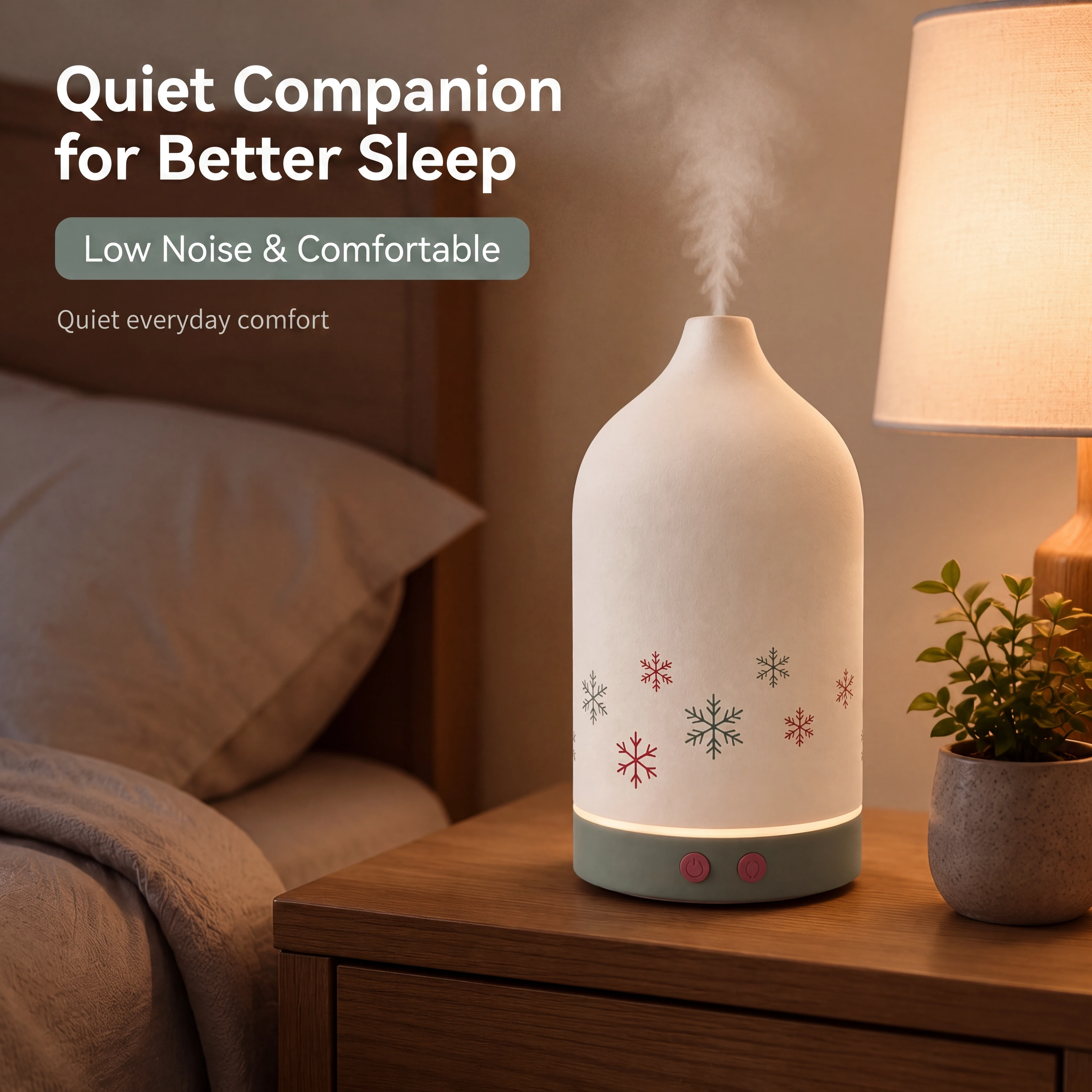 Ceramic Snowflake Aroma Diffuser - image 2