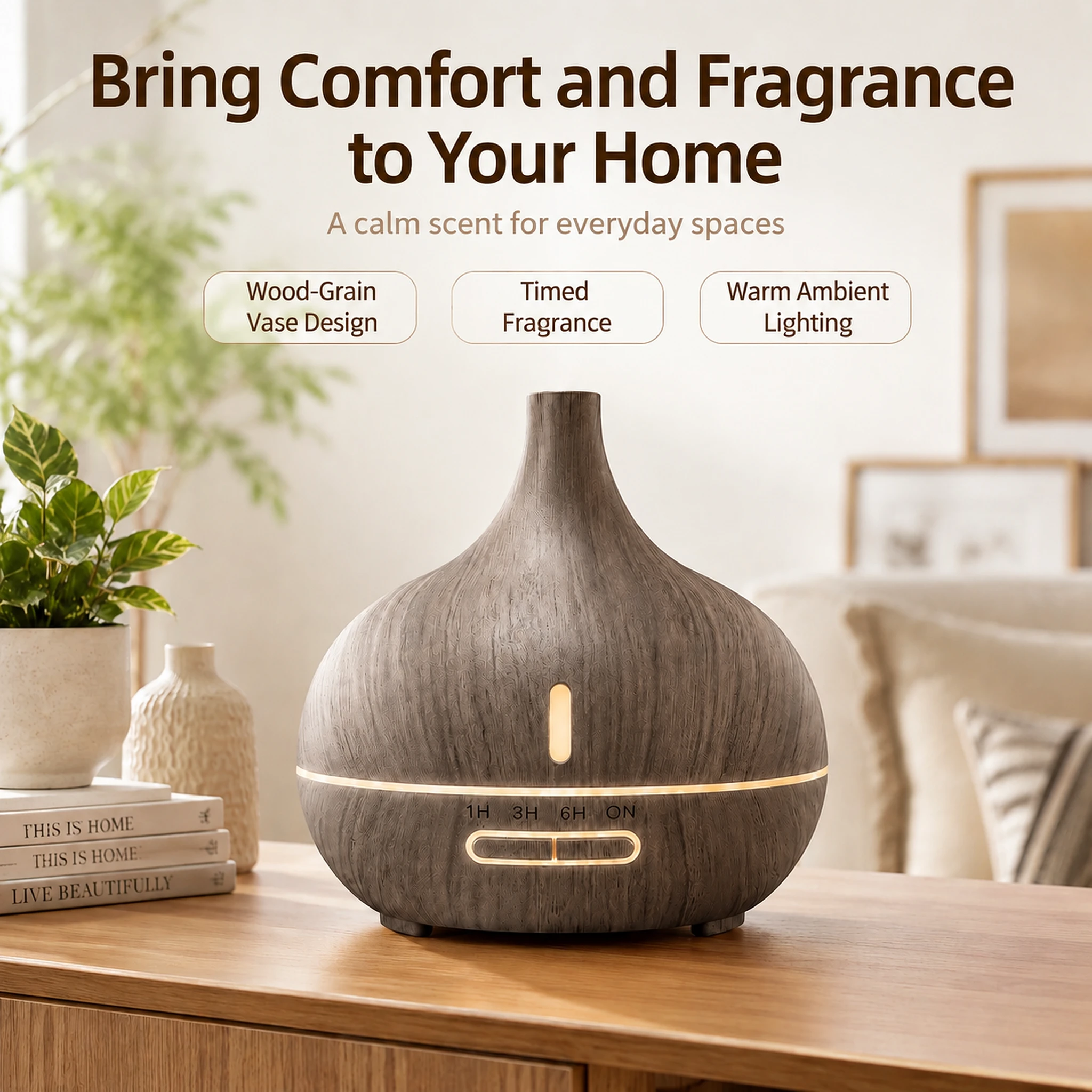 Wood Grain Vase Aroma Diffuser - image 4