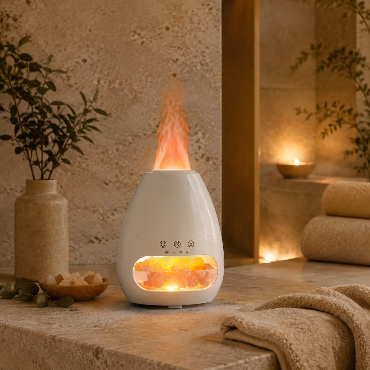 Salt Stone Aroma Lamp - image 1