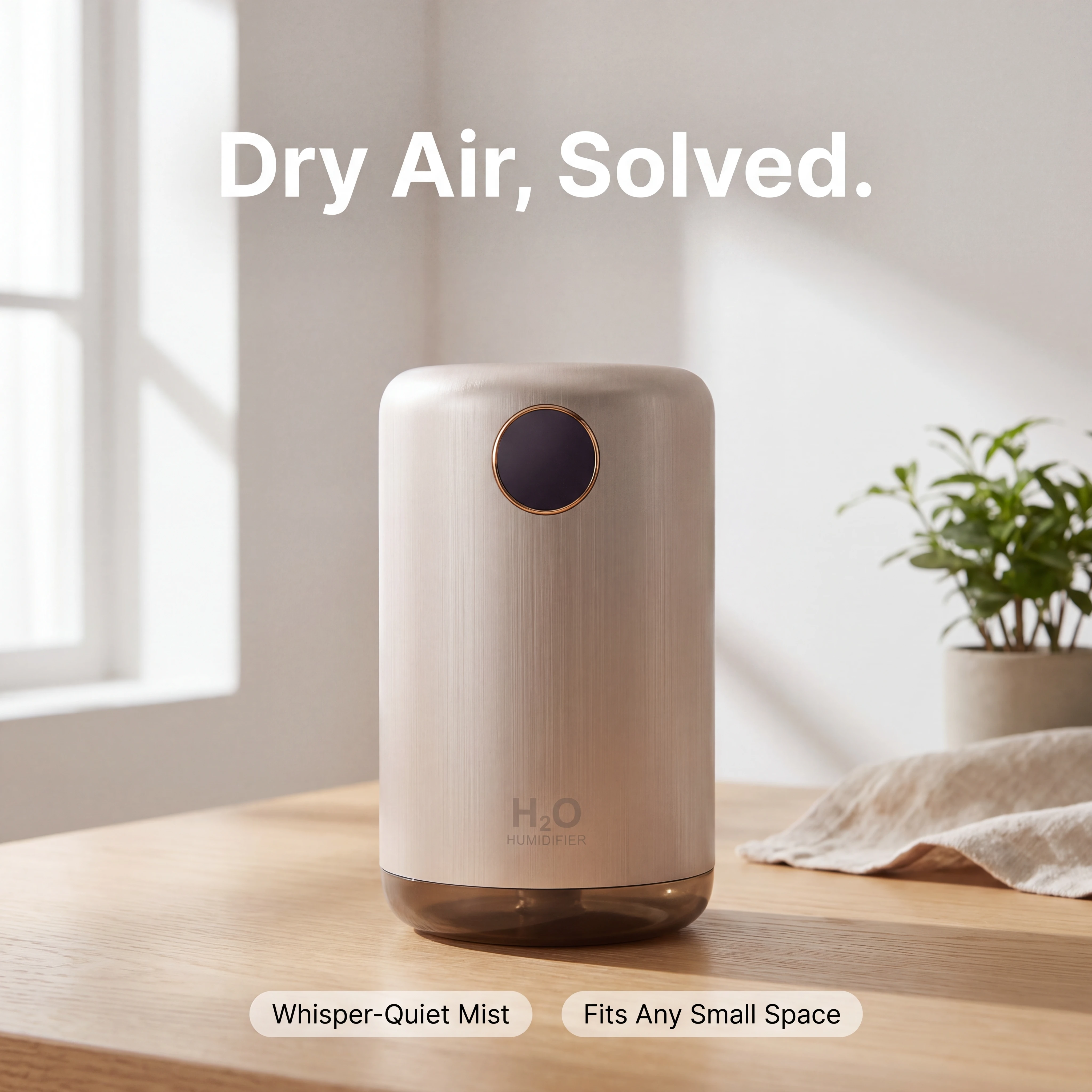 Nordic Minimalist Metel Aroma Humidifier - image 2
