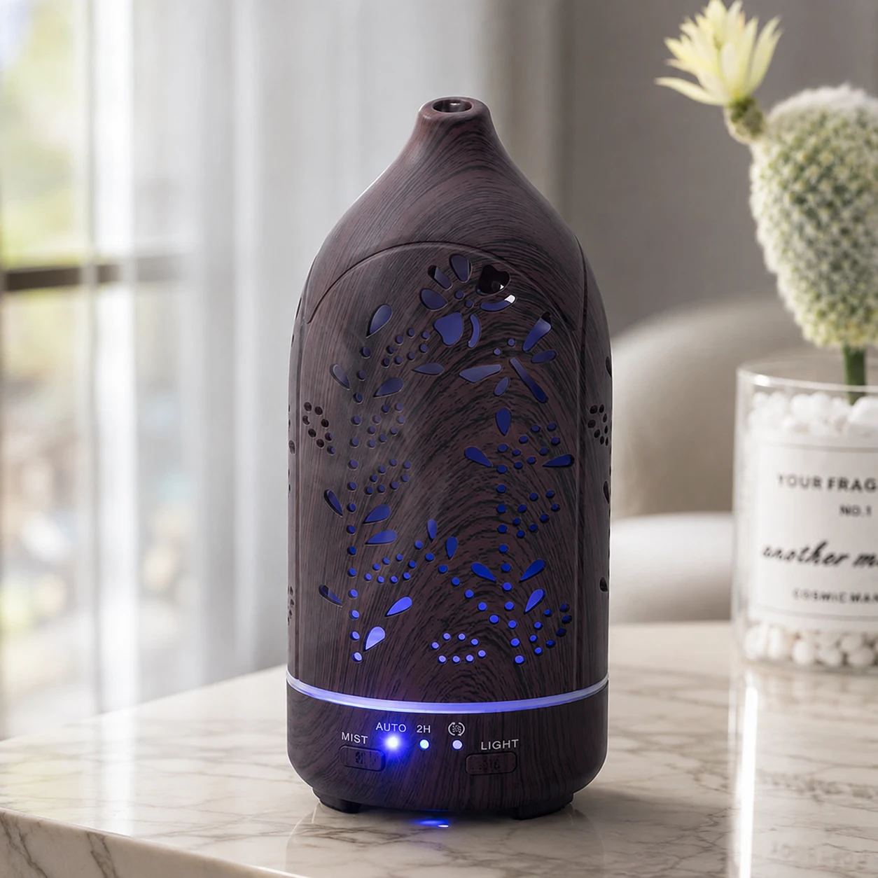 Rotating Wood Grain Aroma Diffuser - image 3