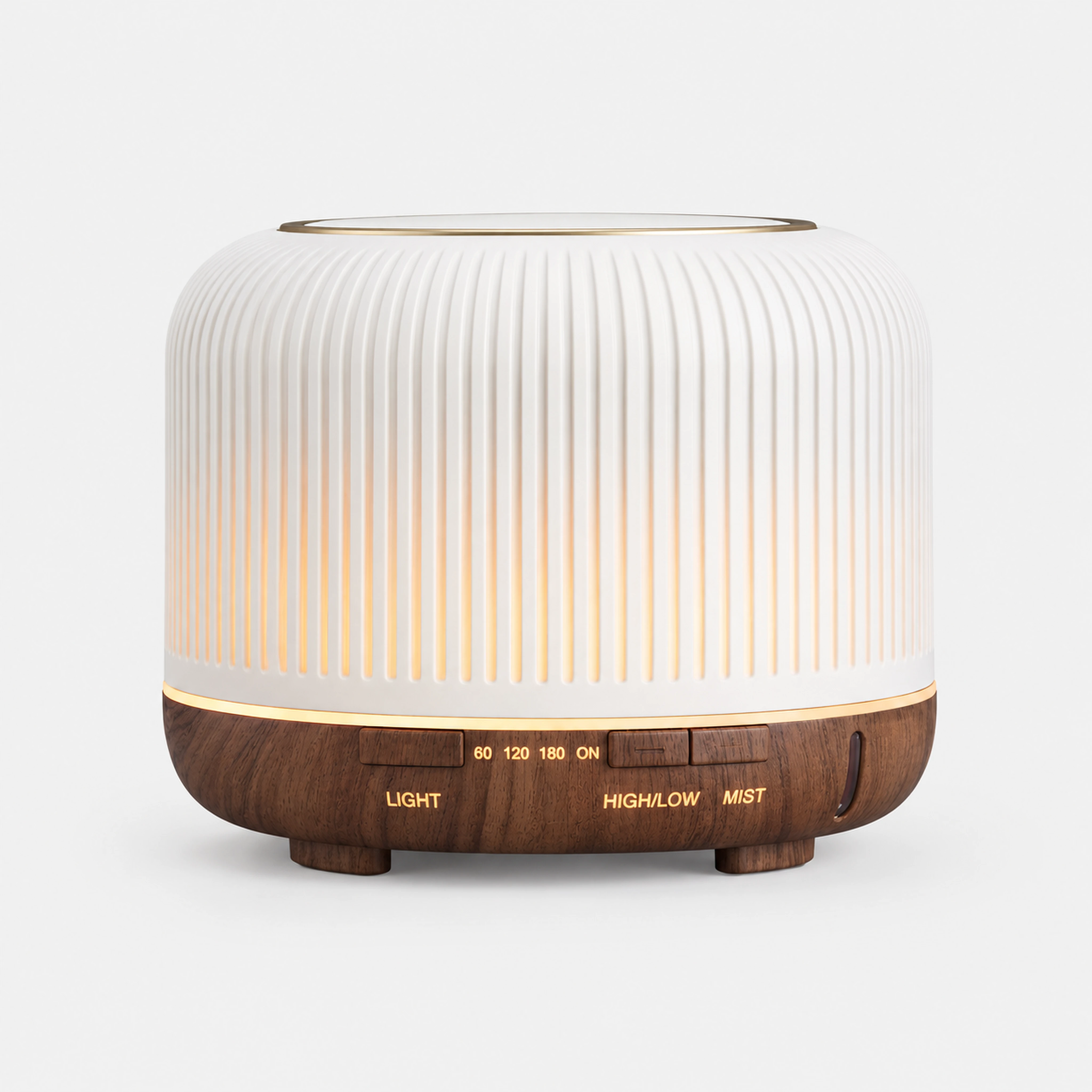 Wooden Base Essential Oil Diffuser Lamp