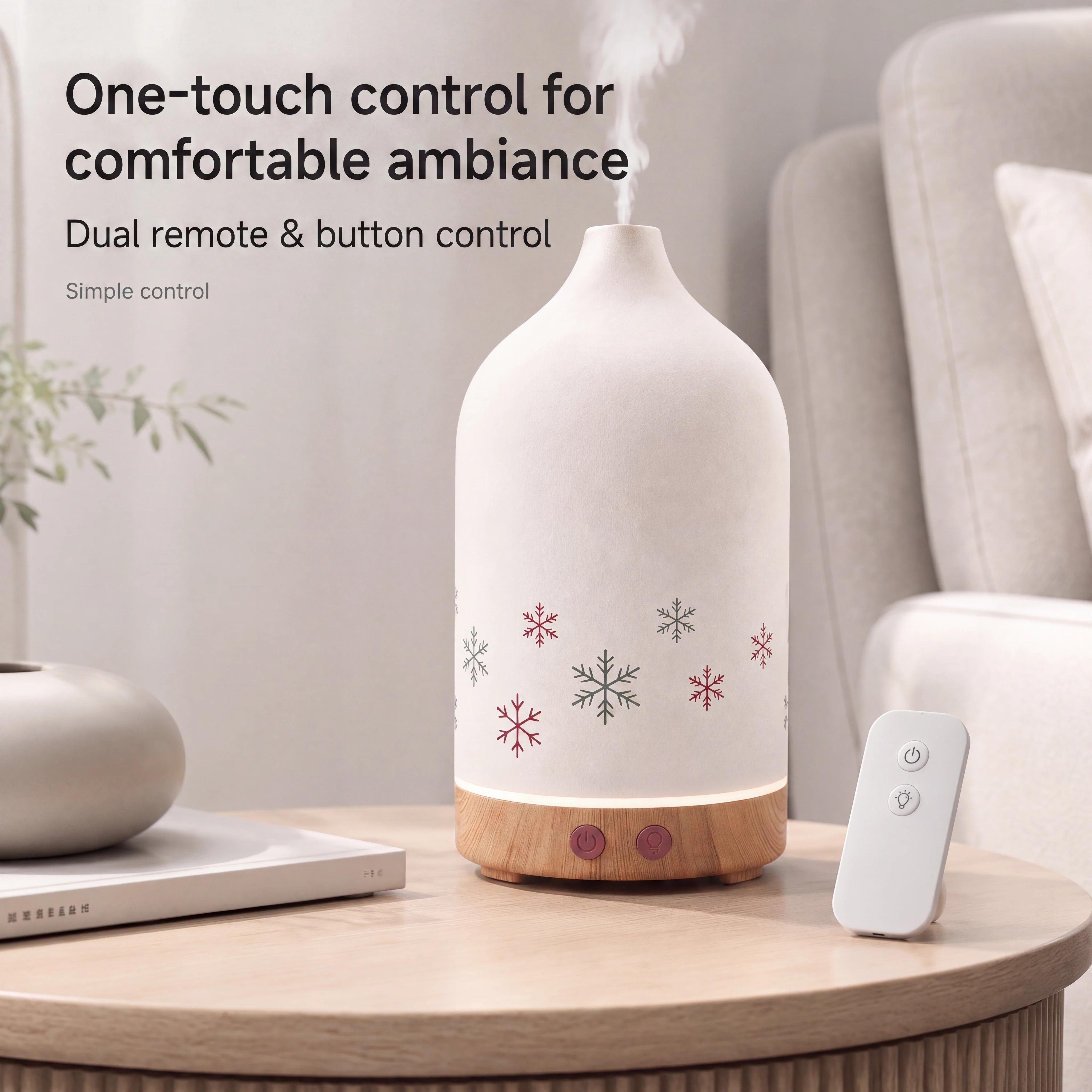 Ceramic Snowflake Aroma Diffuser - image 3
