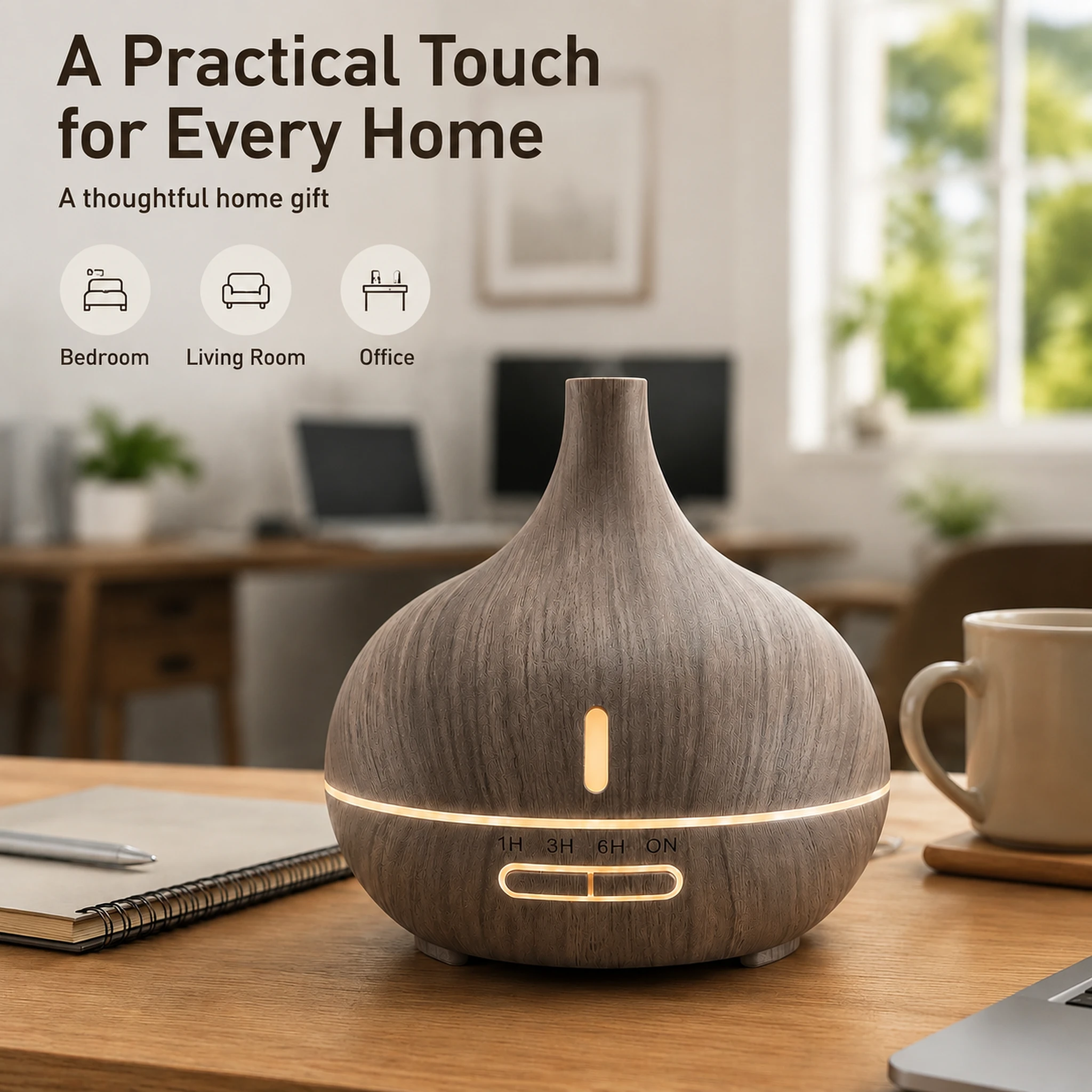 Wood Grain Vase Aroma Diffuser - image 2
