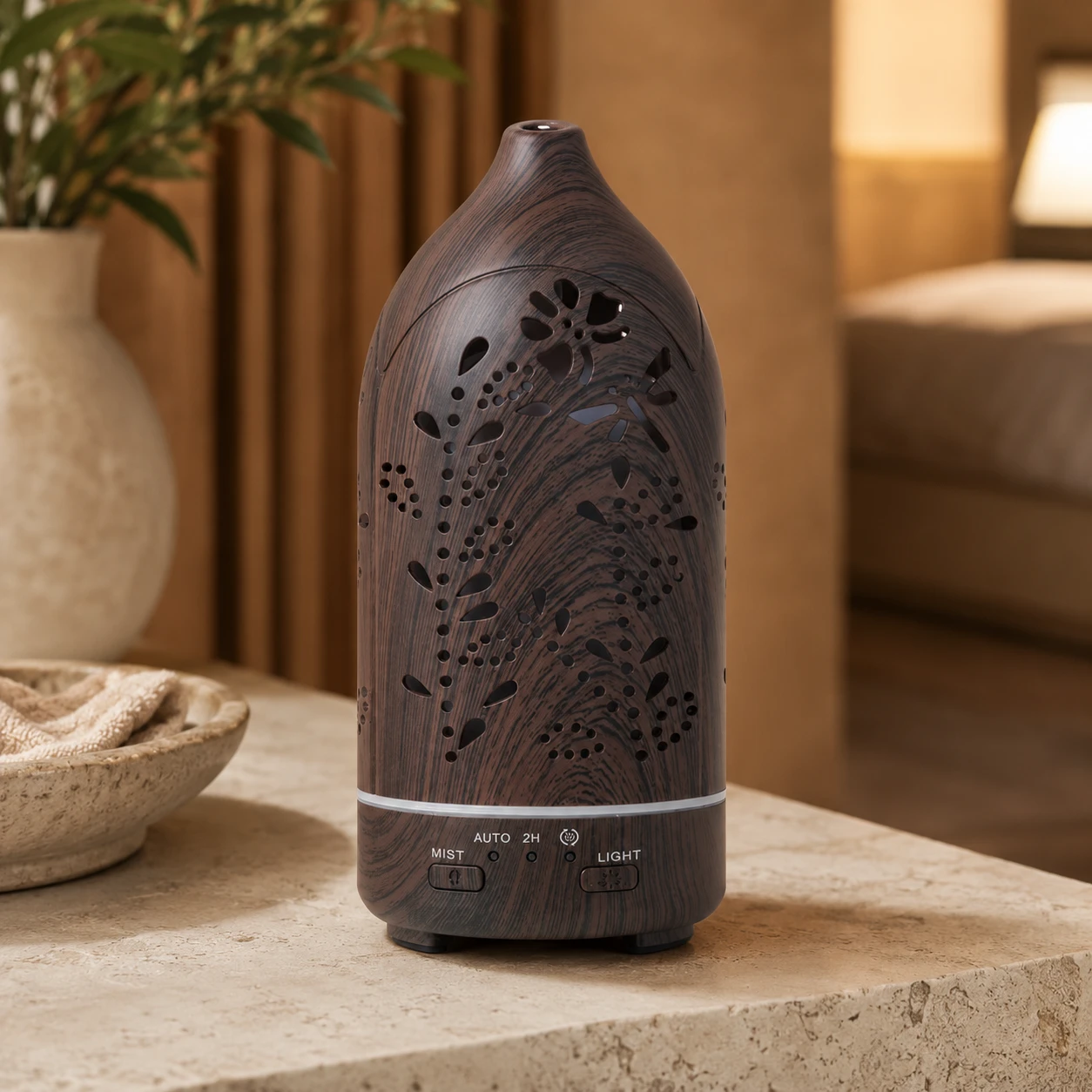 Rotating Wood Grain Aroma Diffuser - image 1