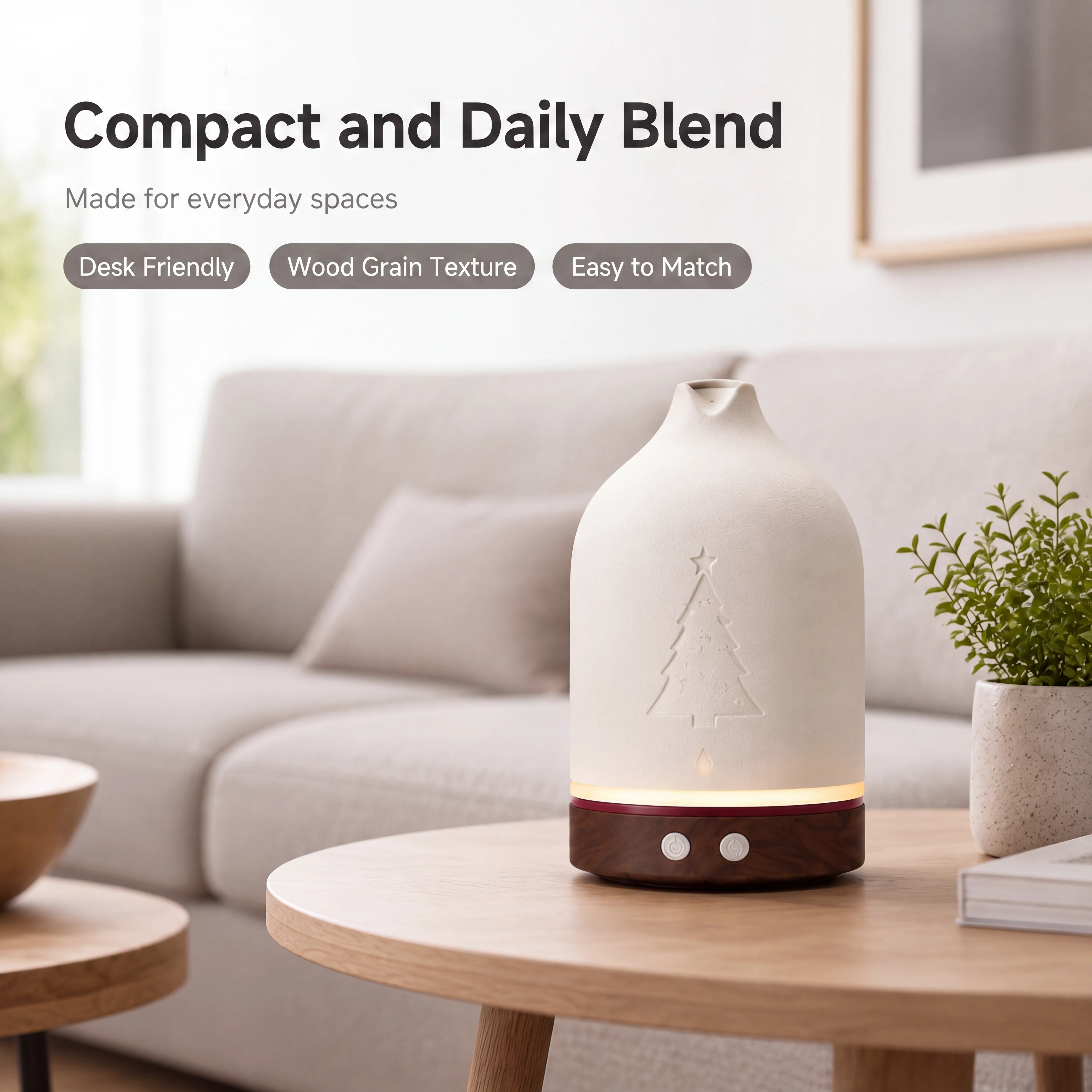Ceramic Christmas Tree Aroma Diffuser - image 1