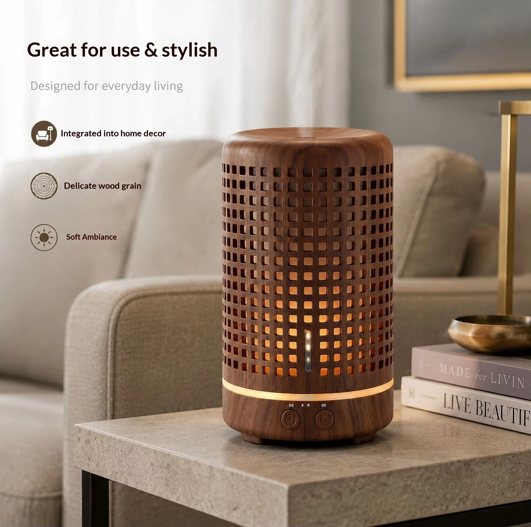 Hollow Wood Grain Aroma Diffuser - image 2